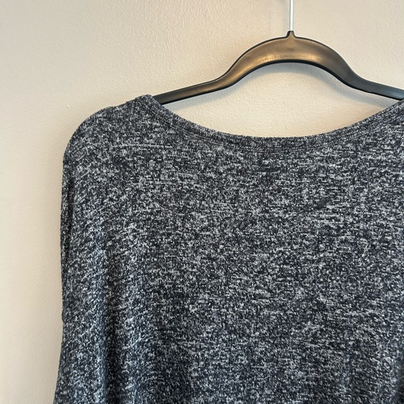 Quince long sleeved lounge tunic style top heather grey size L - Picture 10 of 13